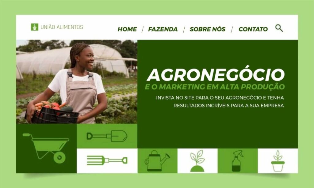 Marketing para o Agronegócio - Site Exemplo